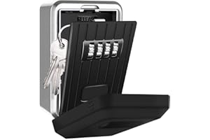 TTRWIN Schlüsselsafe Schlüsseltresor Schlüsselbox, mit 4-stelligem codeschloss Große wasserdicht und rostfrei WandSchlüsselschränke, für den Innen- und Außenbereich.