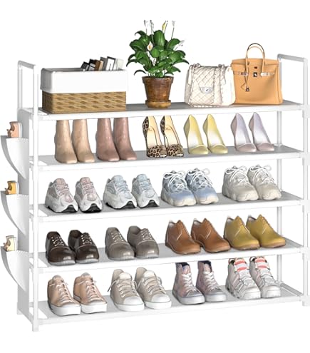 vidaXL Schoenenrek 80x25x61,5 cm bewerkt hout gerookt eikenkleurig, schoenenopslag, schoenen rek, schoenenkast hal, schoenen kast, schoenenkast wit