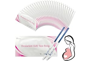 YAGASPANTERY 50 Stück Ovulationstest Streifen, Kinderwunsch Ovulationstest Kit, Hochempfindliche Ovulationstests, Fruchtbarkeitstest für Frauen Eisprung, Ovulation