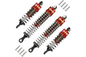 TOOMOD 1/10 70MM 95MM RC Oil filled Shock Absorbers kit for Tamiya TT-02B DT-02 DT-03 1/10 Buggy Car Upgrades Parts (Red)