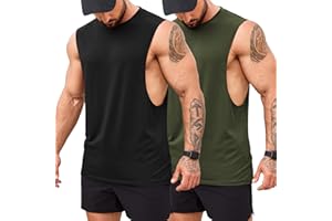 COOFANDY Men's Gym Tank Tops Bodybuilding Muscle Vest Workout Summer Fitness Sleeveless T Shirt