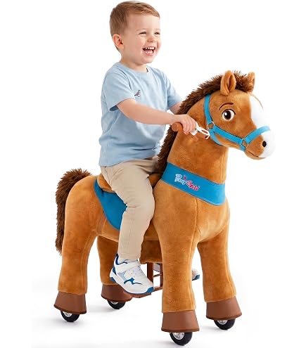 ponycycle pedal pad Horse Toy - Compatible with Model E Size 3 and Size 4 Color:Marble Yellow Product Promotion Detail * A pair of color-purple-flip-black-finish-gloss