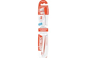 Brosse à dents Elmex - Protection contre les caries - Petite tête - Medium