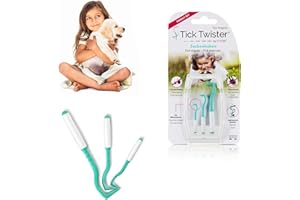 h3d Tick Twister® - Juego de 3 Tiradores de garrapatas con Caja de Almacenamiento, Permite Quitar Las garrapatas en el Hombre y el Animal – Original de Tick garrapatas – Fabricado en Francia
