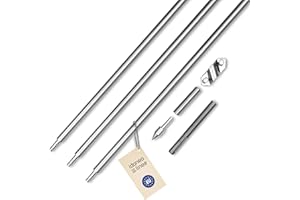 IDONEO LINEA Tiefenerder SET V4A Edelstahl Ø20 1,5m |3,0m|4,5m|6,0m| inkl. Klemme & Schlagspitze | Erdung Erder Erdungsstab Erdungsstange