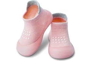 Dookeh Baby Shoes Boys Girls First Walking Shoes Non Slip Soft Sole Sneakers Toddler Infant Babygirl Sock Shoes