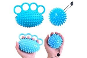Qiundar Pelota Rehabilitacion Mano Artrosis 2 Piezas Fortalecedor de Agarre de Mano Profesional Pelota Rehabilitacion Mano Niños Adolescentes, Alivio Del Estrés, Stress Ball