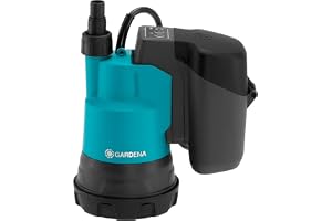 Gardena batteridriven dränkbar pump för rent vatten 2000/2 18 V P4A, batteri medföljer ej: Batteridriven dräneringspump, inte