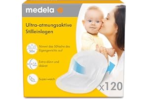 Medela Ultra-atmungsaktive Stilleinlagen – Hochgradig saugfähig – Diskretes Design für hohen Tragekomfort – 120er Pack