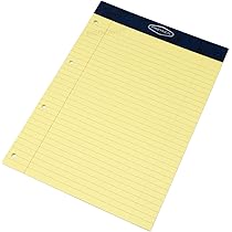 5 X Spiral Memory Aid A4 Lemon Yellow 160 Page Paper Notepads Legal - View #4