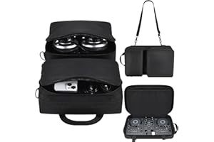 Fenmaru Borsa da Trasporto per AlphaTheta DDJ-FLX2, Custodia per Controller DJ per Pioneer DDJ-200/ DDJ-WeGO4/ Hercules Inpulse200/Inpulse200 MK2, Borsa da Viaggio con Tracolla per Controller DJ