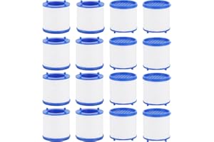 AUBESS Zestaw 16 bawełnianych elementów filtrujących do kranu do wody pitnej - do kuchni i pryszniców łazienkowych