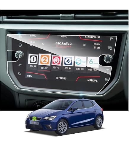 LFOTPP Displayschutzfolie Für Seat Ibiza/Arona/Ateca (8,25 Zoll) – 9H Gehärtetes Glas, Kratzfest & Anti-fingerprint