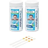 Clearwater CH0043 Hot Tub, Pool and Spa Test Strips x 50 - 3 in 1 - Measures Chlorine, PH and Total Alkalinity