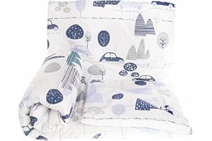 FRIVOLITY Baby's Comfort Bedding Set Duvet Cover (135 x 100 cm) + Pillowcase (40 x 60 cm), Cars