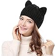 5th Avenue Women's Hat Cat Ear Crochet Braided Knit Caps