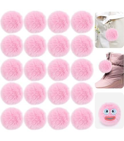 Lot De 30 Pompons En Fourrure Synthétique De 5 Cm Avec Boucle élastique Pour Bricolage, Décoration De Noël, Décoration De Table, Décoration D'anniversaire, Accessoires De Vêtements, Blanc