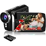 HG5250 Digital Video Camcorder 1080P 12MP FHD 270 Grad drehbare Bildschirm Videokamera für Kinder/Anfänger/ältere Menschen