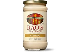 Rao's Homemade Alfredo Sauce, Classic 15 oz, Creamy Pasta Sauce, Premium Quality Blend of Parmesan & Romano Cheese, Cream and Butter