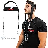Head Harness Neck Strap Training Development Thick Neck Builder Strength Resistance Hat with Chain for Exercise Weighlifting