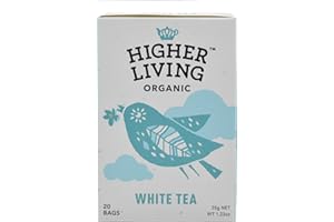 Higher Living Organic White Tea 20 Bags (Pack of 4)