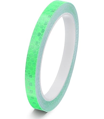 Reflecterend plakband, gemaakt van 610C, veiligheidsreflecterende tape, waterdicht, reflecterende tape, zilver, 15 mm x 10 m