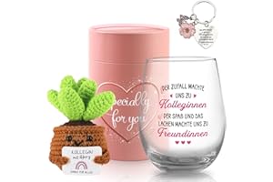 TUZELIYA Gifts for Colleagues - 19 oz / 550 ml Wine Glasses Birthday Gift for Women - Leaving Gift Colleague - Thank You Gift - Gift Ideas for Women Best Colleague