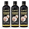 Elibliss Stretch Mark Oil to Reduces stretch marks, prevention, smooth, silky & non greasy Skin for women Toxin-Free Pack of 3