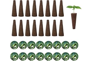 YWNYT 100pcs Hydroponic Seed Pod Kit, Including 50pcs Plant Grow Sponge 50pcs Hydroponic Plant Labels, Seed Starter Pods for Indoor Garden Hydroponic Growing System