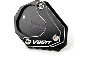 ZESIDIMO Caballete de motocicleta para moto Guzzi V85TT V85 TT V 85 TT 2020-2022 2021 Accesorios de motocicleta Extensión del soporte lateral Caballete placa V 85TT (negro)