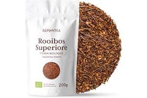 REPLANTEA CUIDAMOS TU NATURALEZA TE ROOIBOS BIO 200g (100 Tazze) | Tè Rosso Rooibos di Qualità Superiore REPLANTEA