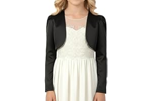 BlackButterfly Niñas Satín Manga Larga Bolero