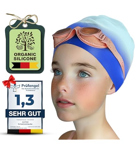 Cuffia Da Nuoto In Silicone Viola - Taglia Bambino S, Impermeabile E Comfortevole