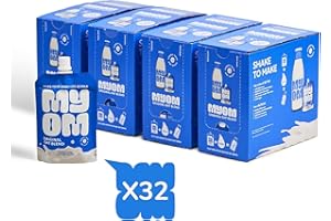 MYOM - Oat Drink -Makes 32 Litres- Vegan Plant Based Oat Drink with Vitamin D3, Vitamin B12 and Iodine - Low Sugar - Dairy Free Plant-Based Milk - 32 Pouches x 130g