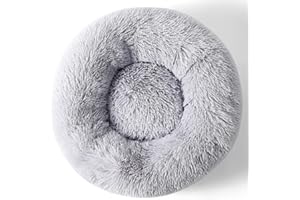 Ahuwaihpmal Cat Beds for Indoor Cats Soft Comfortable Plush Pet Bed for Cats and Small Dog Bed Puppy Bed Kitten Bed Round Cat and Dog Cushion Bed for 3Kg Pet