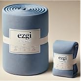 Ezgi Tek Kişilik 100 X 200 Mavi Ranforce Lastikli &Ccedil;arşaf Ve Yastık Kılıfı, ezgisettek