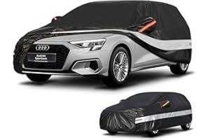 Holthly Funda Coche Exterior para Audi A3 Sportback(1996-2025),Funda Coche 10 Capas de Protección,Cubre Coche 100% Impermeable,Antipolvo,Cortaviento,Impermeable a la Lluvia,Protección UV.