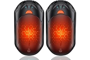 Handwärmer Elektrisch 2er Set, OUTJUT 6000mAh USB Handwärmer Wiederaufladbar Tragbare Taschenwärmer Hand Warmers 3 Heizmodi Schnelles Aufheizen, für Outdoor Sport im Winter, Geschenk Weihnachten