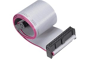 QUARKZMAN 26 Perni 2 Filo, IDC Connettore Piatto Nastro Cavo Femmina Connettore 1pz per Digital Fotocamere Laptop LCD TV LCD Monitor, [30cm 2.54mm]