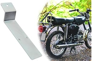 BISOMO Kennzeichenhalter, Nummernschildhalter für Simson S50, S51, S70, Befestigungswinkel für Kennzeichen vorgebohrt, Stahlblech verzinkt