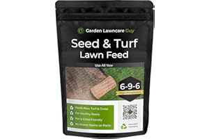 Seed & Turf Feed - Pre Seeding & Pre Turfing Lawn Fertiliser - Child and Pet Friendly - High in Phosphorus for Lawn Establishment - Garden Lawncare Guy