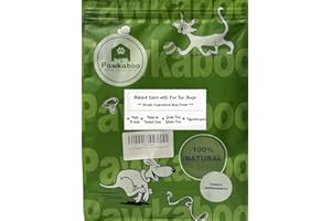 Pawkaboo® Natural Dog Treat - Hairy Rabbit Ears for dogs Natural wormer Hypoallergenic Dog Treat Chew (500g 35-40 ears) RESEALABLE PACK