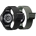 One Click Straps for Samsung Galaxy Watch 7/6/5/4/FE - 40mm/44mm, 47mm/43mm, 46mm/42mm - Sport Loop Band, Breathable Nylon, No Gap, For Men & Women