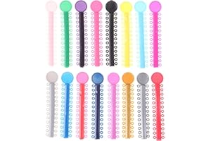 SEMINISMAR Legature Dentali Elastiche in Gomma,Legature Dentali Ortodontiche,Legature Ortodontiche in Gomma,Cravatte per Legature Ortodontiche Dentali,ortodontico anelli di gomma,colore,40 pezzi