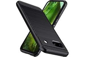 Natbok Etui na Google Pixel 8a, wojskowe odporne na wstrząsy etui na telefon Google 8a, tekstura włókna węglowego, miękkie, elastyczne TPU cienkie, odporne na zarysowania etui na telefon do Google