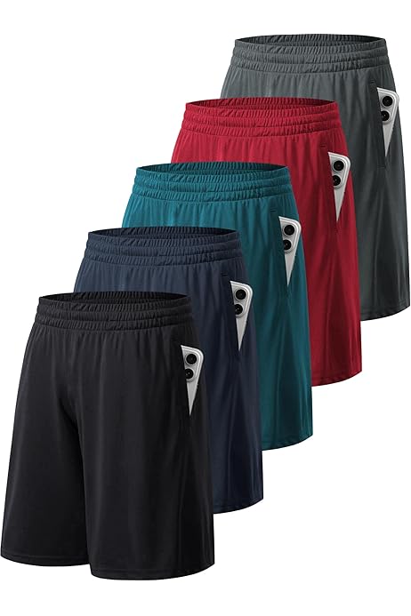 Tendance Short Homme Sport Basket Séchage Rapide Léger Respirante Taille élastique Avec Lien Été Noir Short De Bain Homme