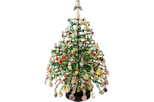DIY Beaded Christmas Tree Kit, Beading Kits With Colorful Beads & Ornaments