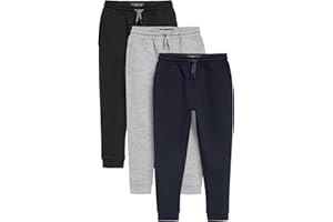 NEXT Garçon Pantalon de Jogging Slim, Lot de 3