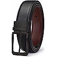 ZORO Men's Vegan Leather Reversible Black and Brown Belt | Formal/Casual | Rotating Buckle | RSTX-04 |