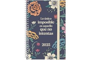 Finocam - Agenda Espiral Design Collection 2025 Semana Vista Horizontal Enero 2025 - Diciembre 2025 (12 meses) Imposible Español